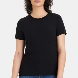 Hanes Brand alternative apparel True Black Womans Tee Shirt Large AGS2B68